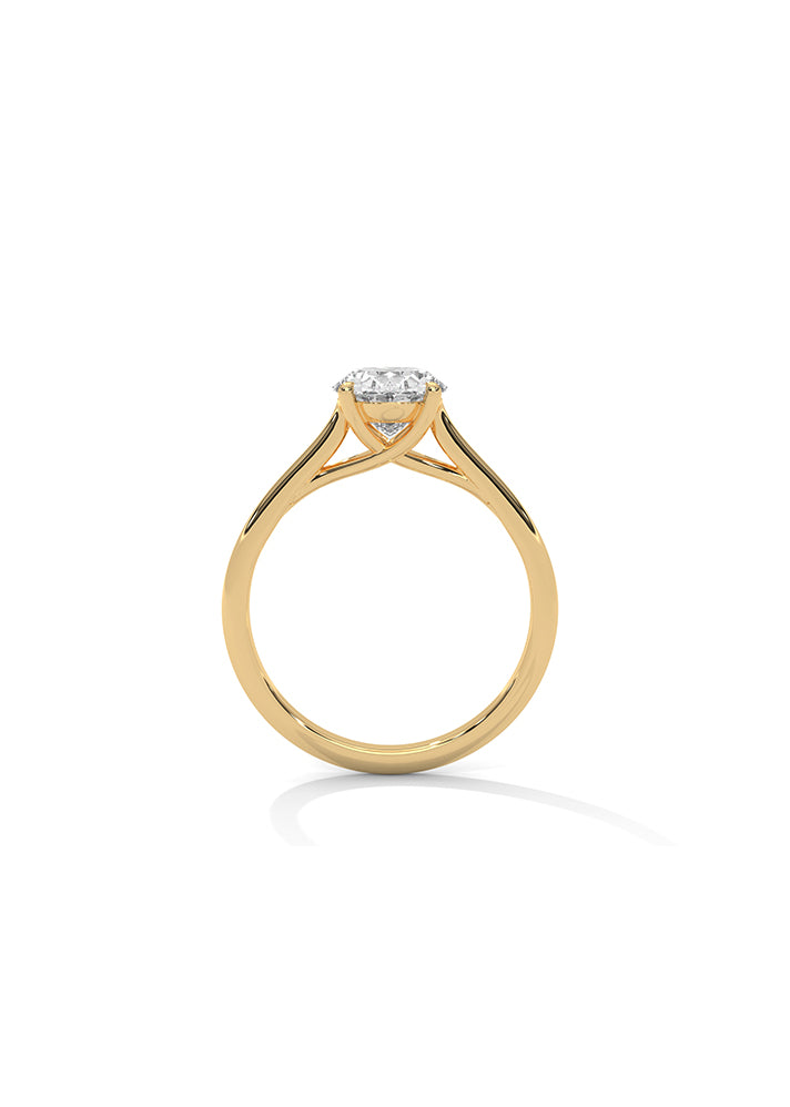 Oval Cut Solitaire Ring-Cat0161