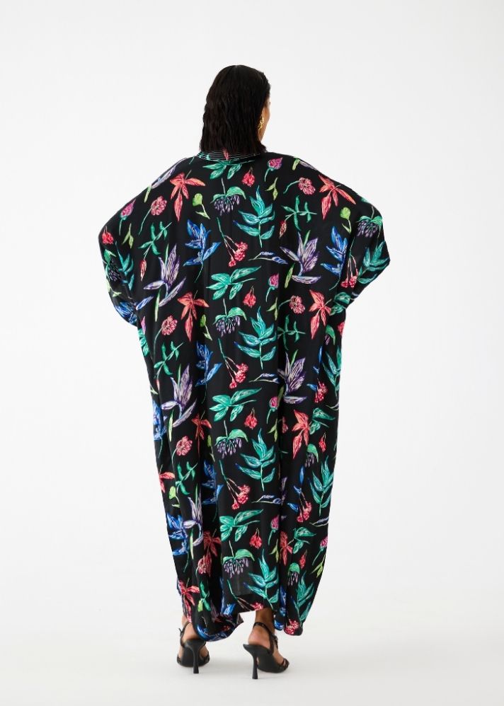 Black Botanica Kaftan