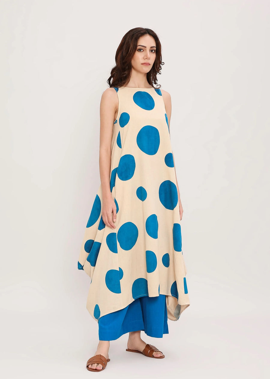 Capsule Edit Hand Block Printed Polka Vari Co-ord Set (2 PCS)