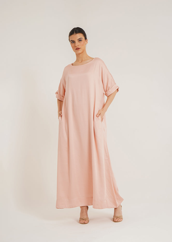 Carla Dual Rose Abaya &Laila Rose Slip