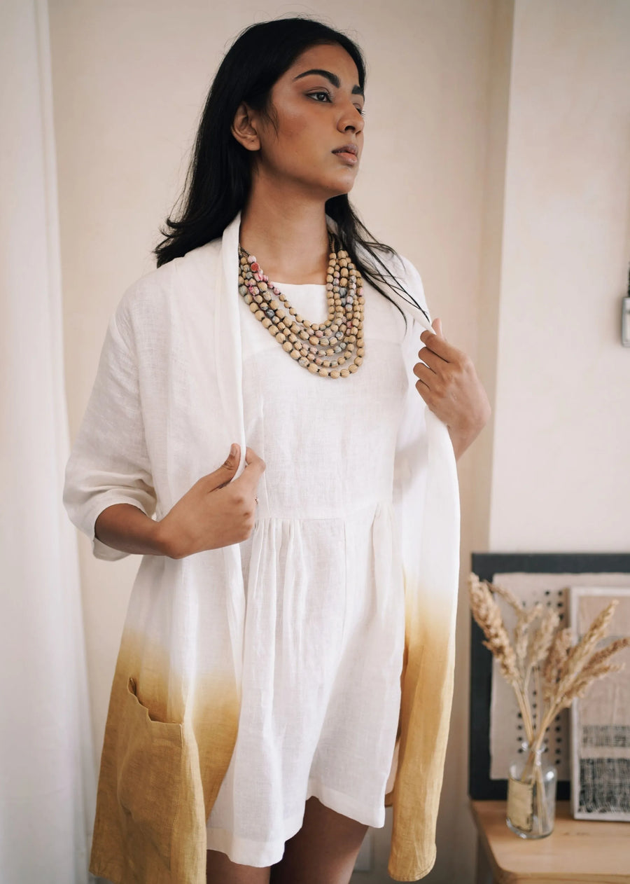 Joy Suit Ombre Jumpsuit- Ivory+Pale Moss