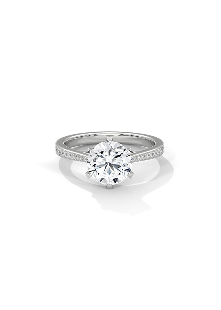 Solitaire Ring With 28 Diamonds-Cat0109