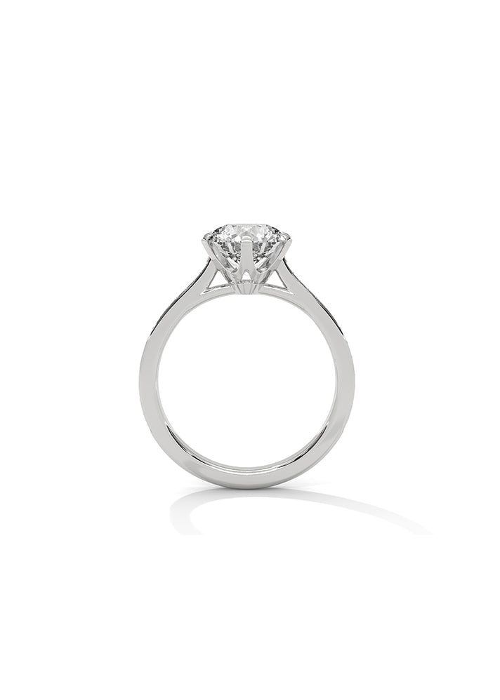 Solitaire Ring With 28 Diamonds-Cat0109