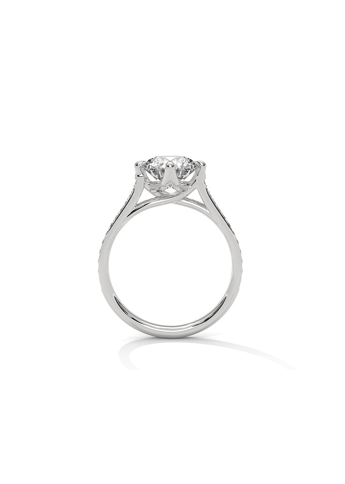 Solitaire Ring With 26 Diamonds-Cat0129