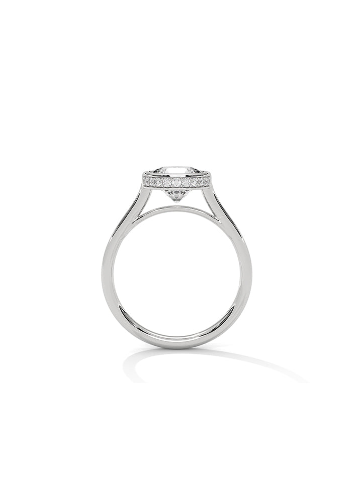 Solitaire Ring With 18 Diamonds-Cat0127