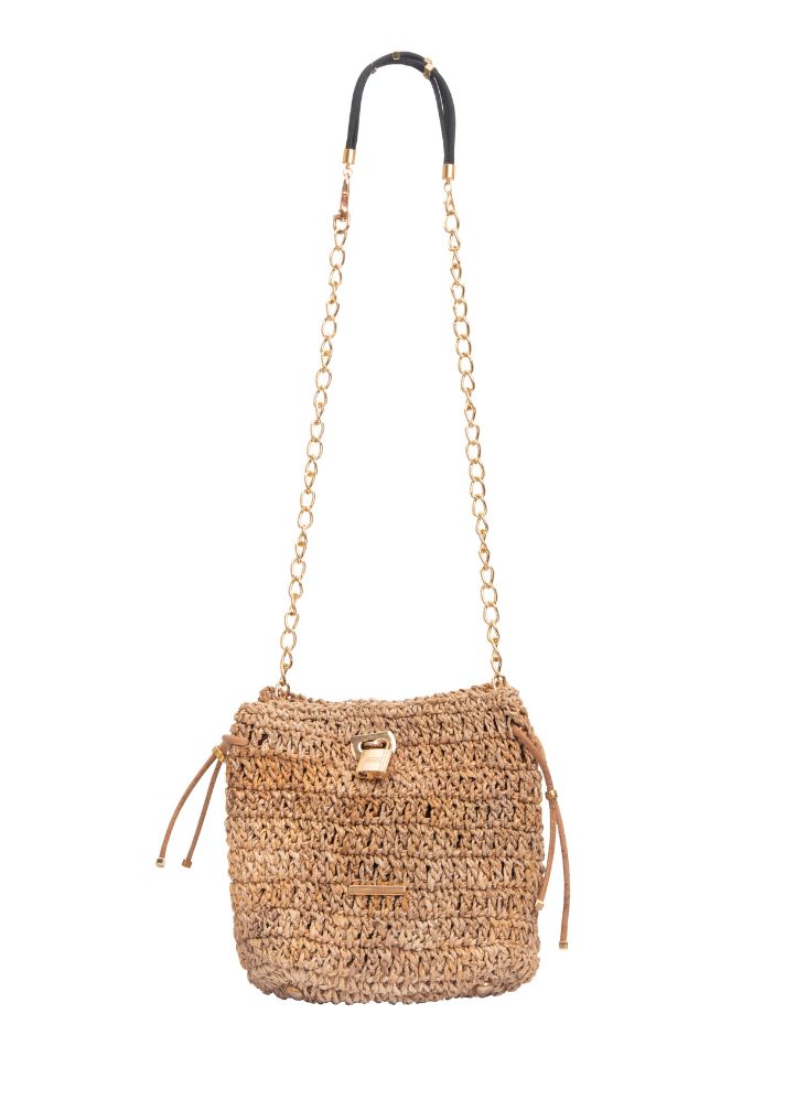 The Iconic Constellation: Bracelet Cum Mini Bucket Bag- Navy Blue