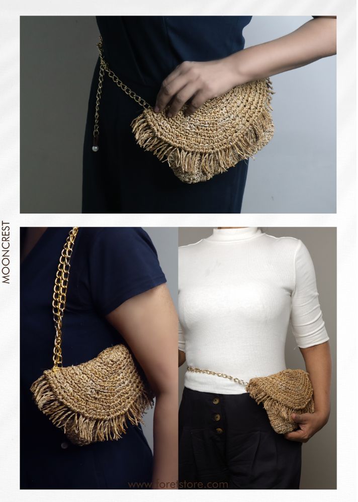 New! Moon Crest Clutch + Sling + Waist Belt Bag