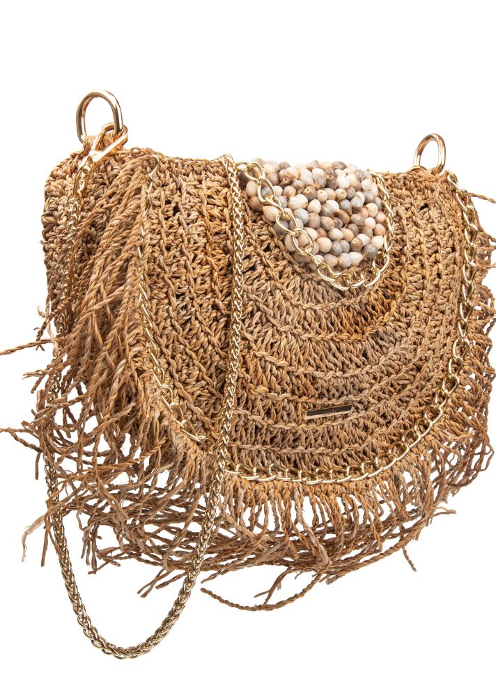 Sunkissed Sling: Woven Banana Bag