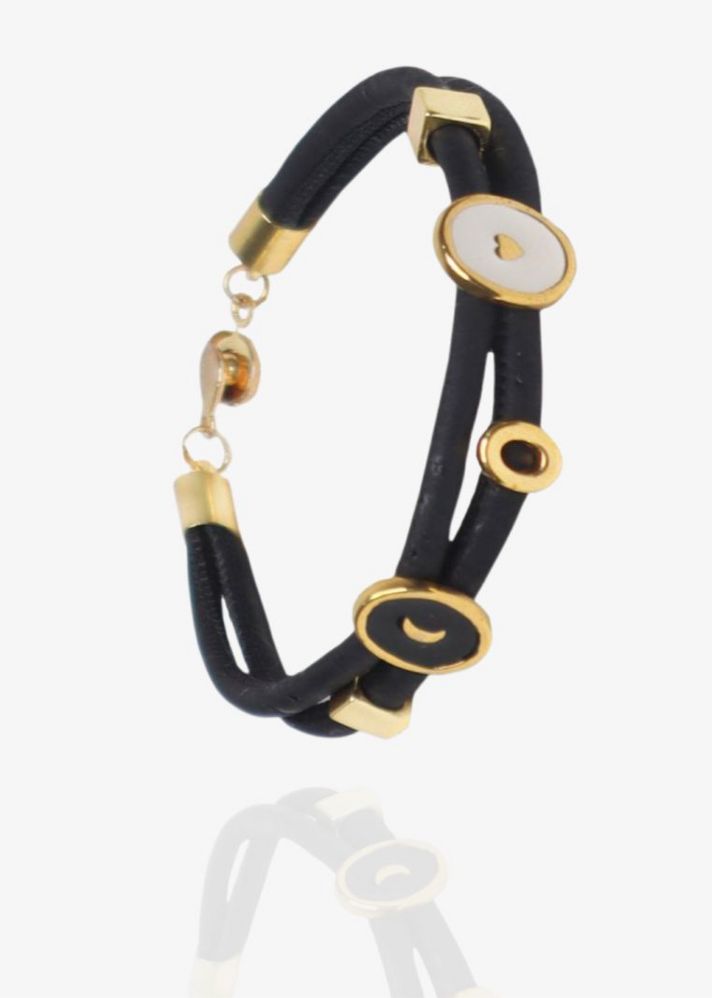 Moon And Heart Bracelet