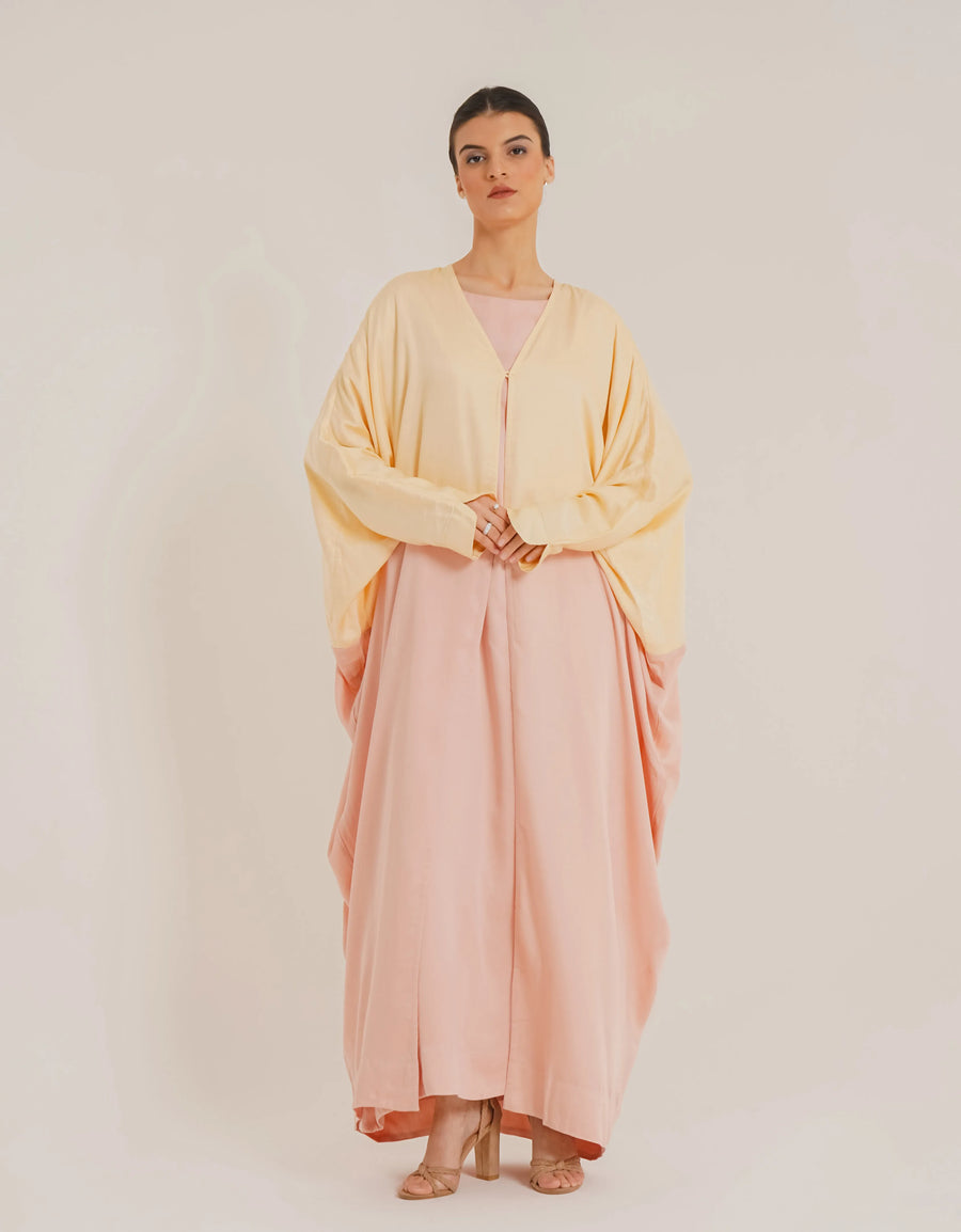 Carla Dual Rose Abaya &Laila Rose Slip