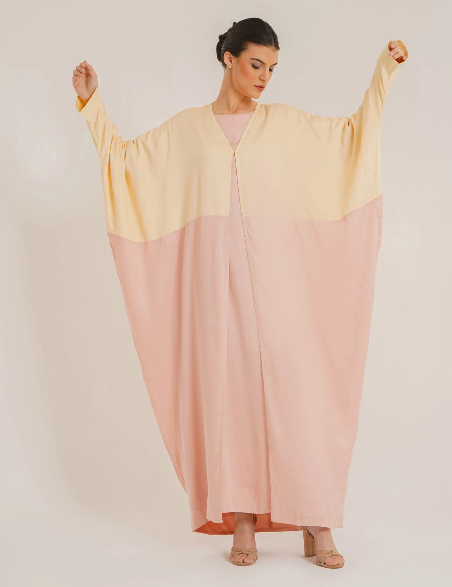 Carla Dual Rose Abaya &Laila Rose Slip