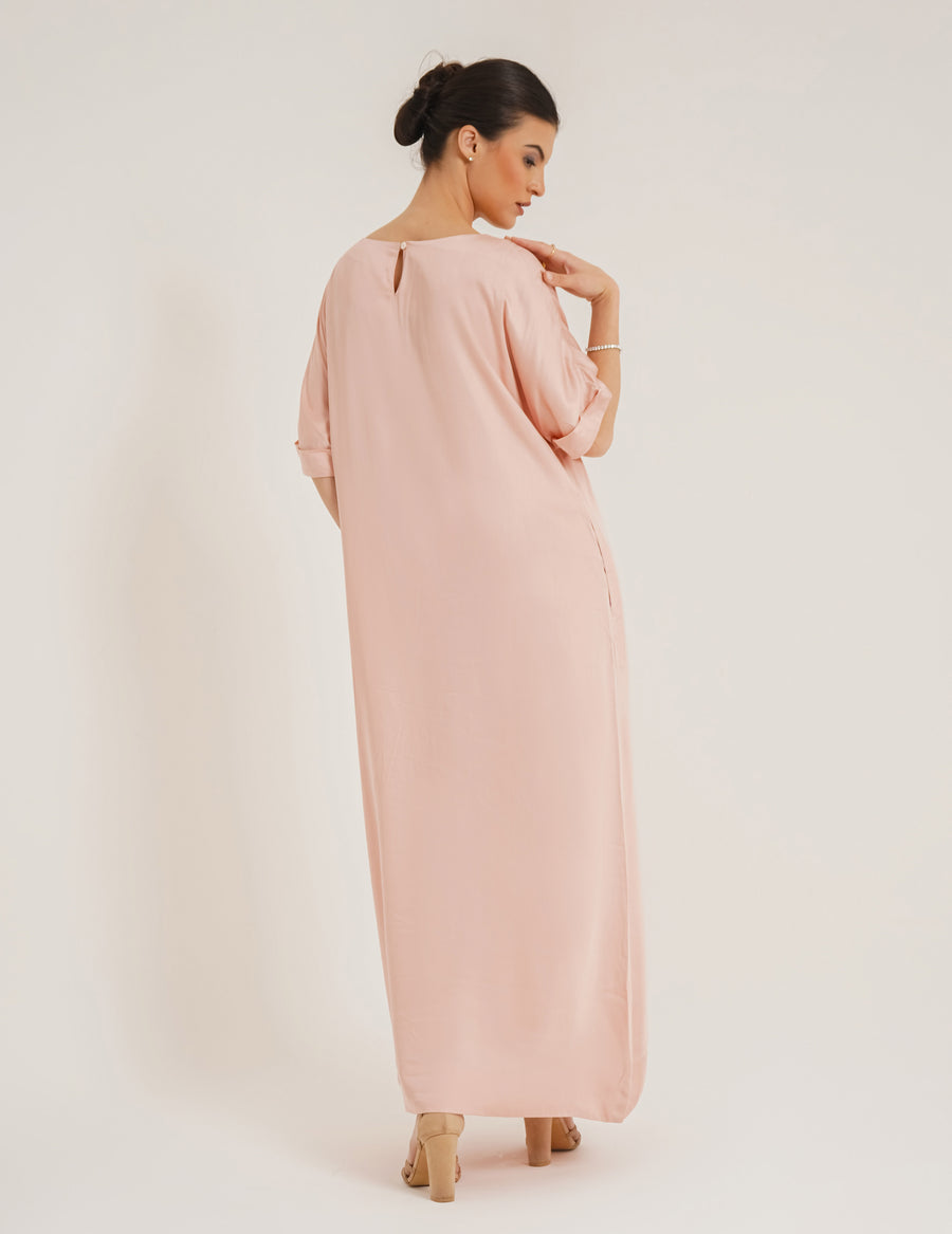 Carla Dual Rose Abaya &Laila Rose Slip