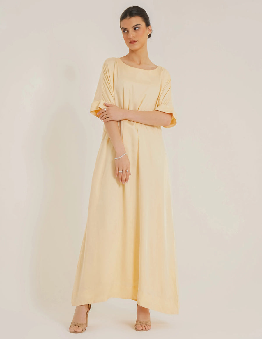 Carla Dual Black Abaya &Laila Butter Slip