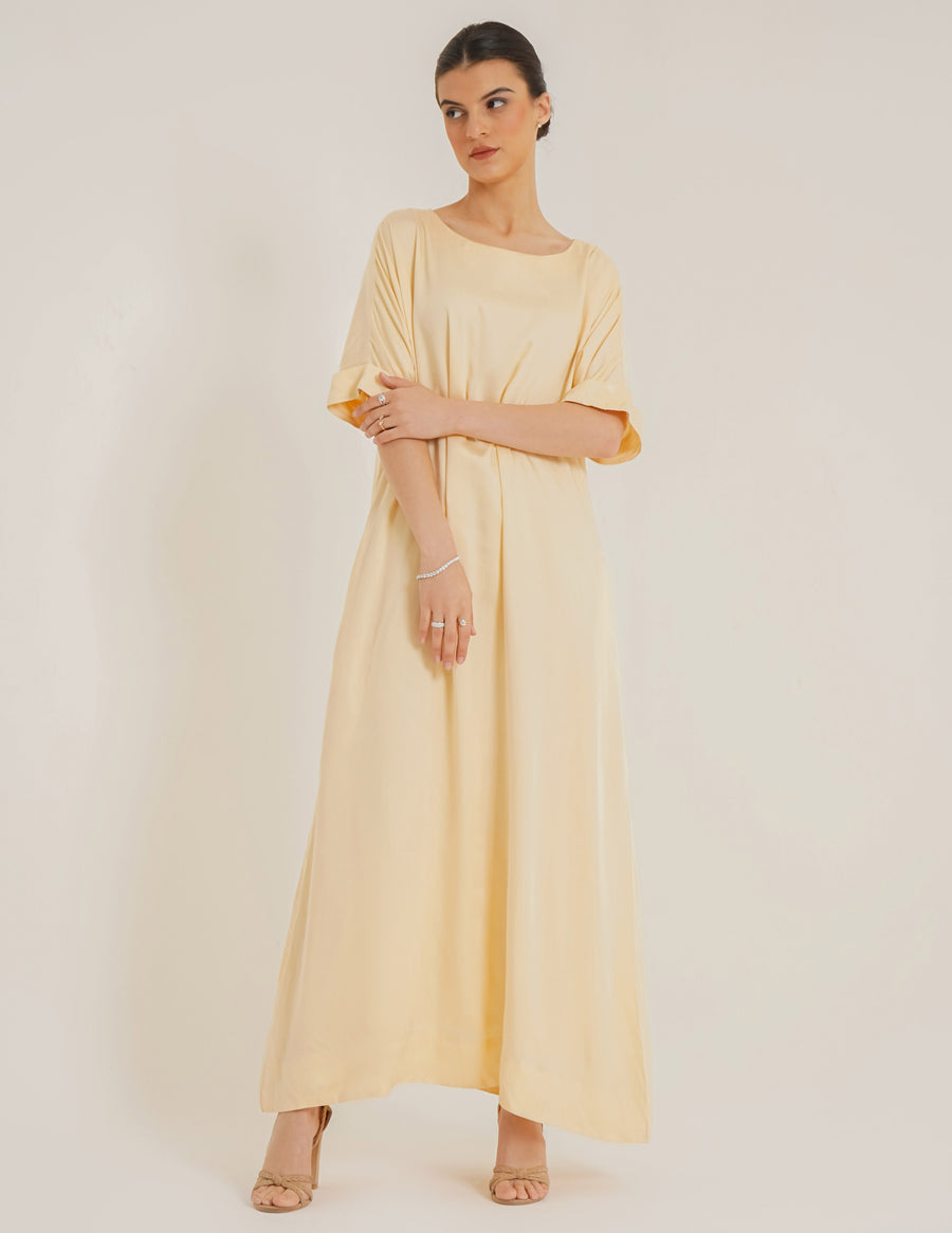 Lara Dual  Rose Abaya &Laila  Butter Slip