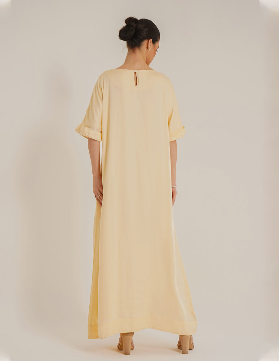 Lara Dual  Rose Abaya &Laila  Butter Slip