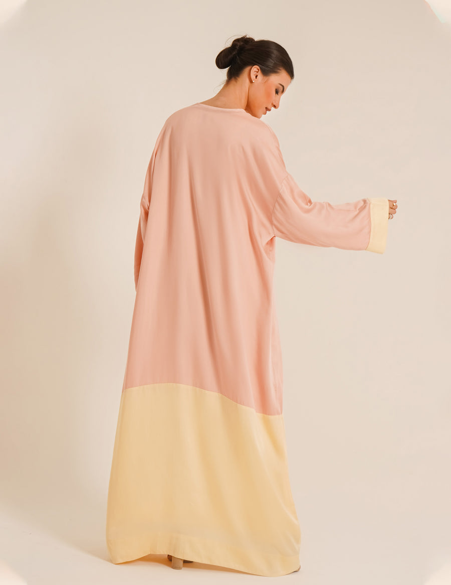 Lara Dual  Rose Abaya