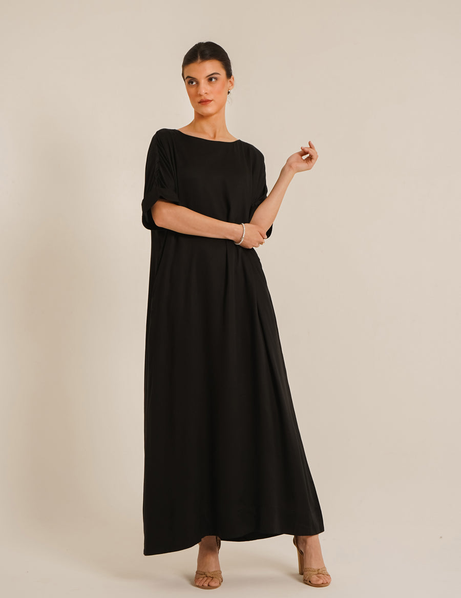 Reem Black Abaya &Laila Black Slip