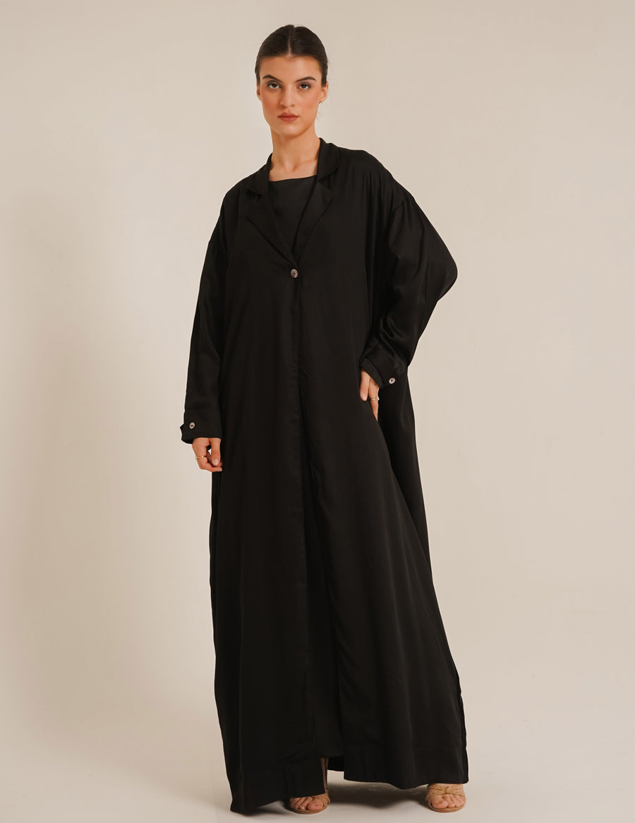 Amal Black Abaya &Laila Black Slip