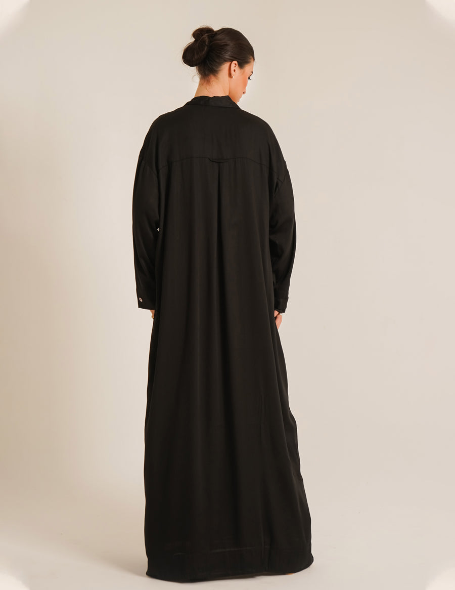 Amal Black Abaya &Laila Black Slip