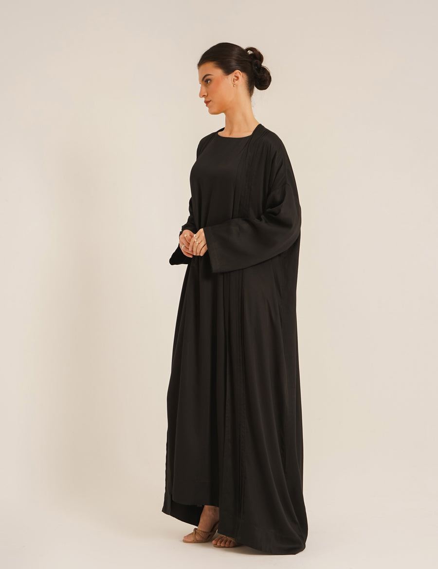 Reem Black Abaya &Laila Black Slip