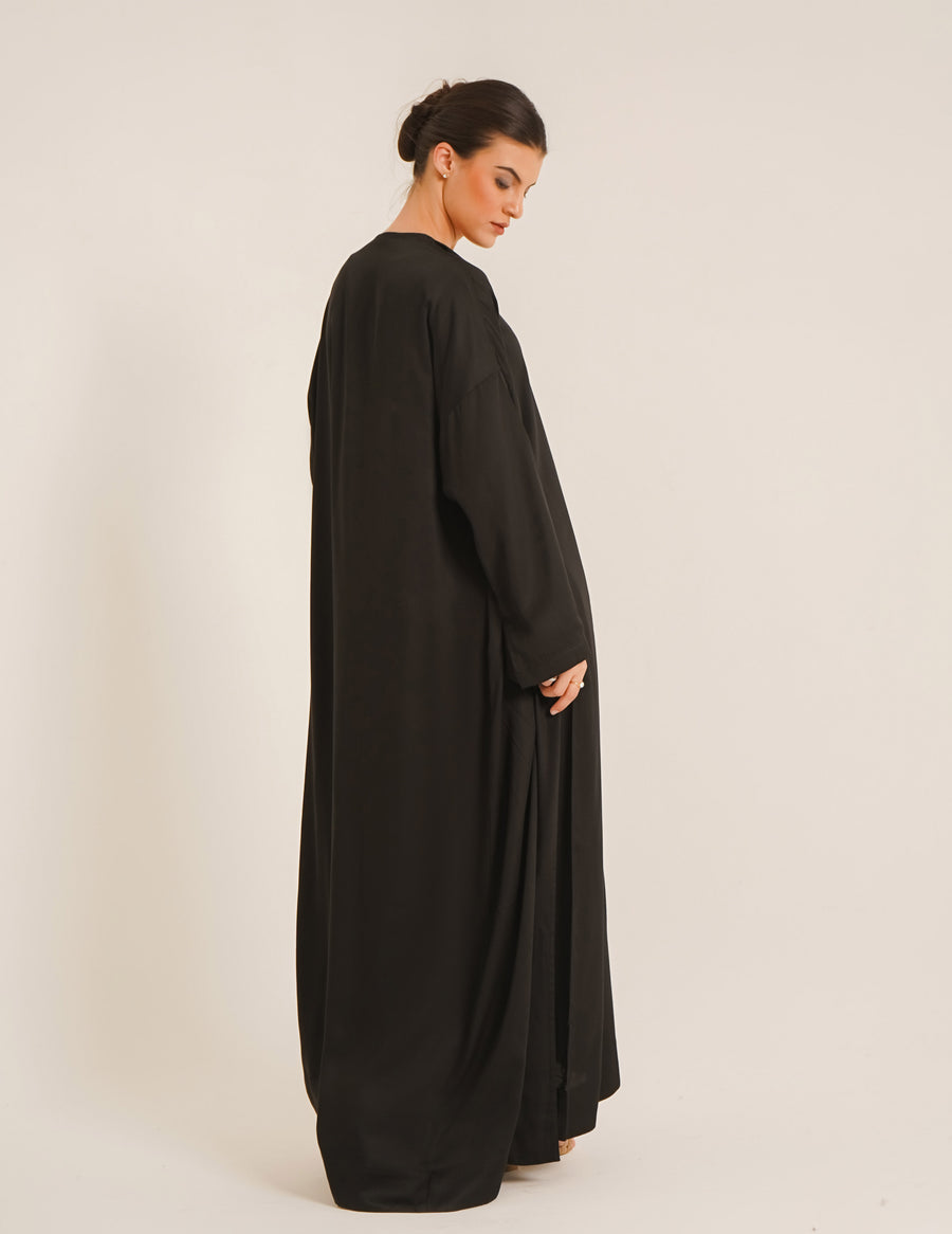 Reem Black Abaya &Laila Black Slip