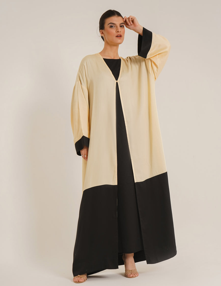 Lara Dual  Butter Abaya