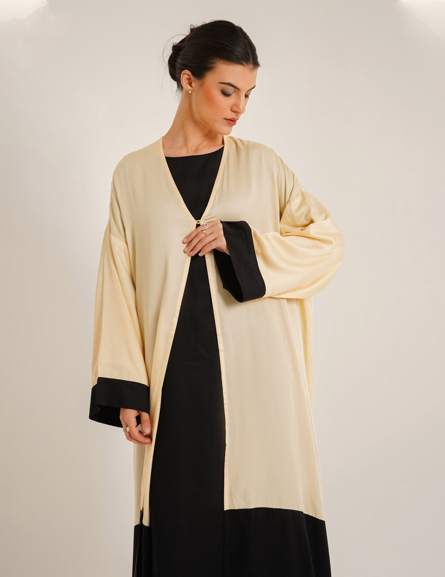 Lara Dual  Butter Abaya