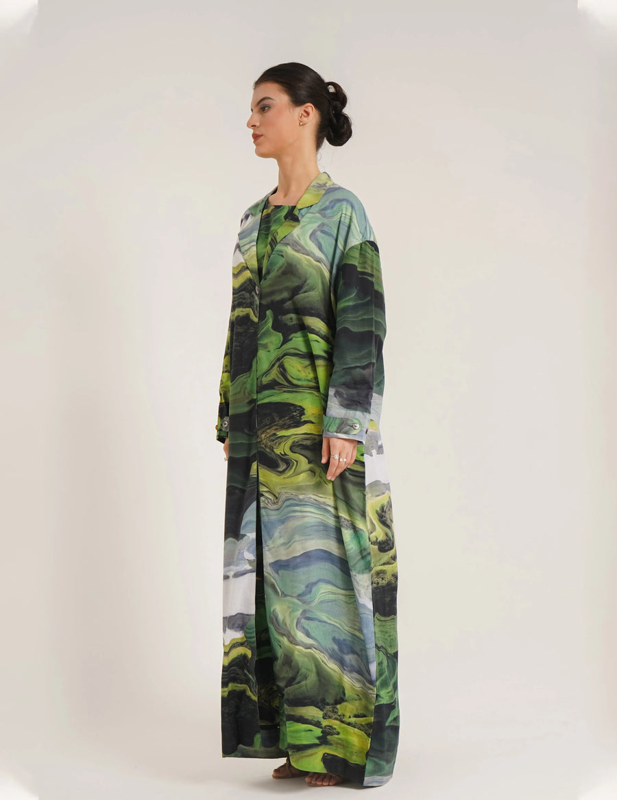Amal Green Abaya