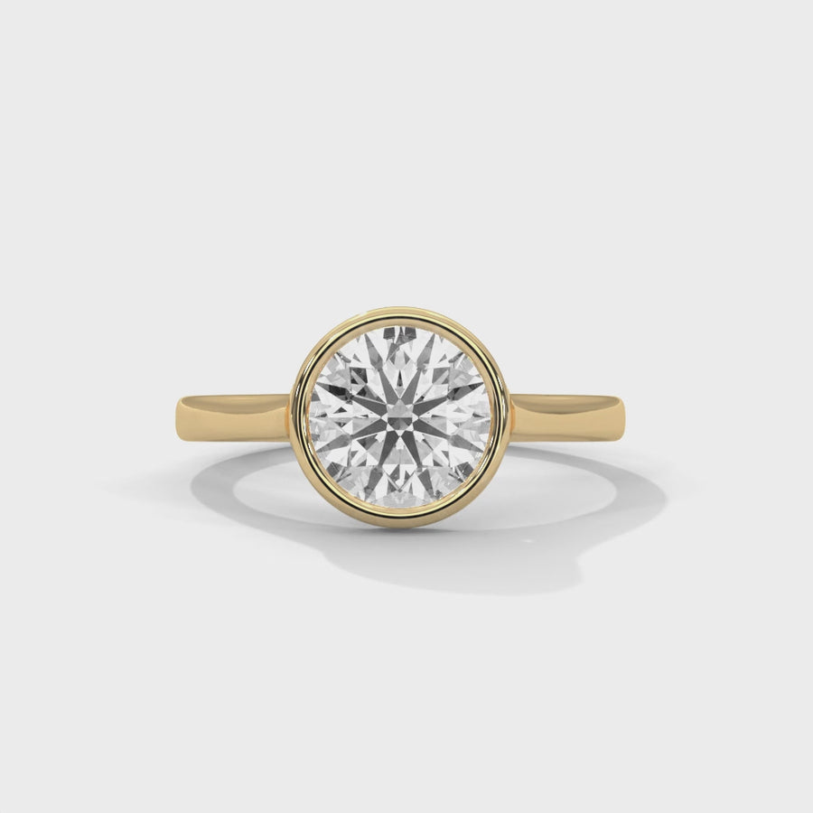 Solitaire Ring With 18 Diamonds-Cat0127