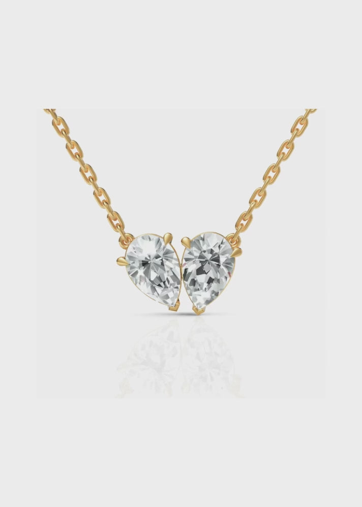 Duo Pear Cut Neckpiece