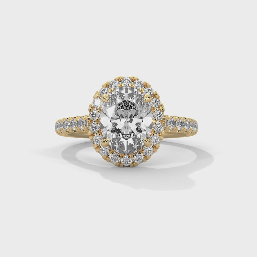 Solitaire Ring With 38 Diamonds-Cat0131