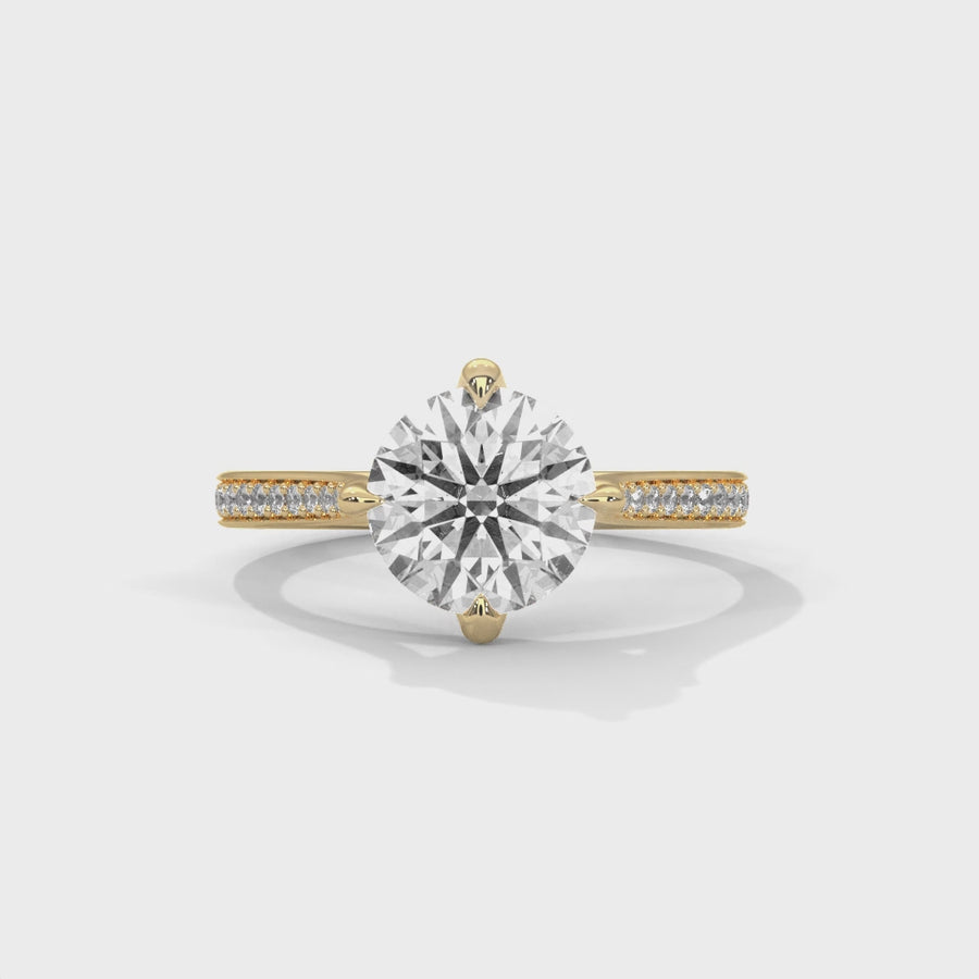 Solitaire Ring With 26 Diamonds-Cat0129