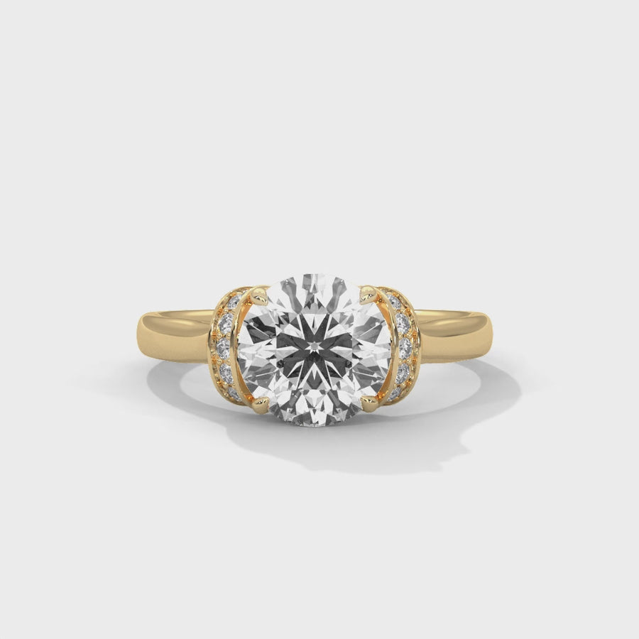 Solitaire Ring With 22 Diamonds-Cat0110