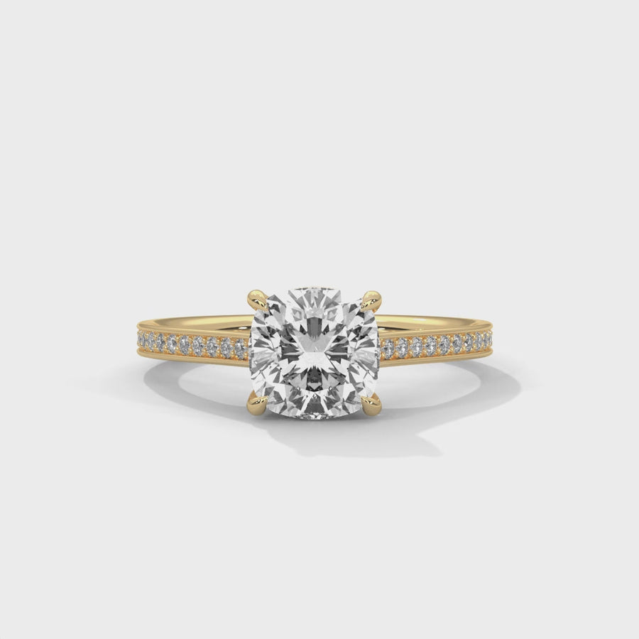 Solitaire Ring With 26 Diamonds-Cat0120