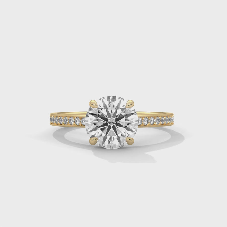 Sollitaire Ring With 26 Diamonds-Cat0113