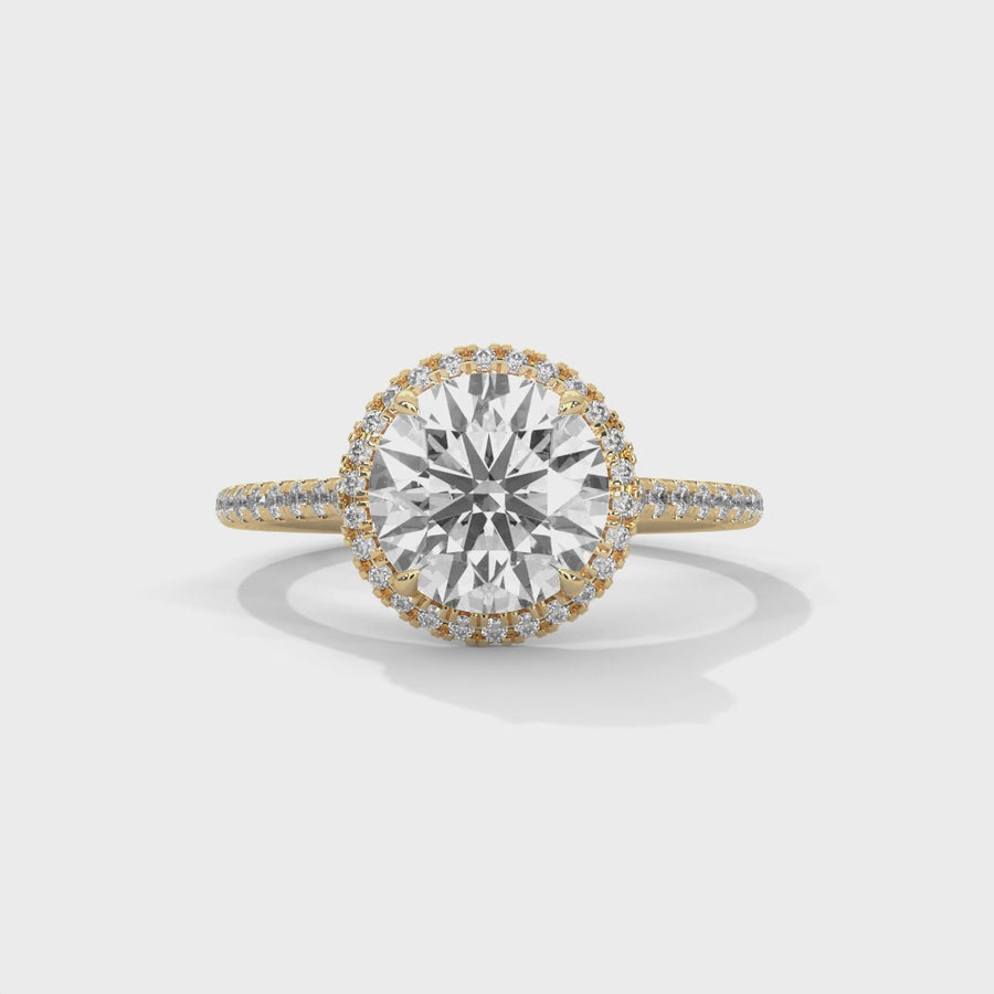 Solitaire Ring With 52 Diamonds-Cat0114