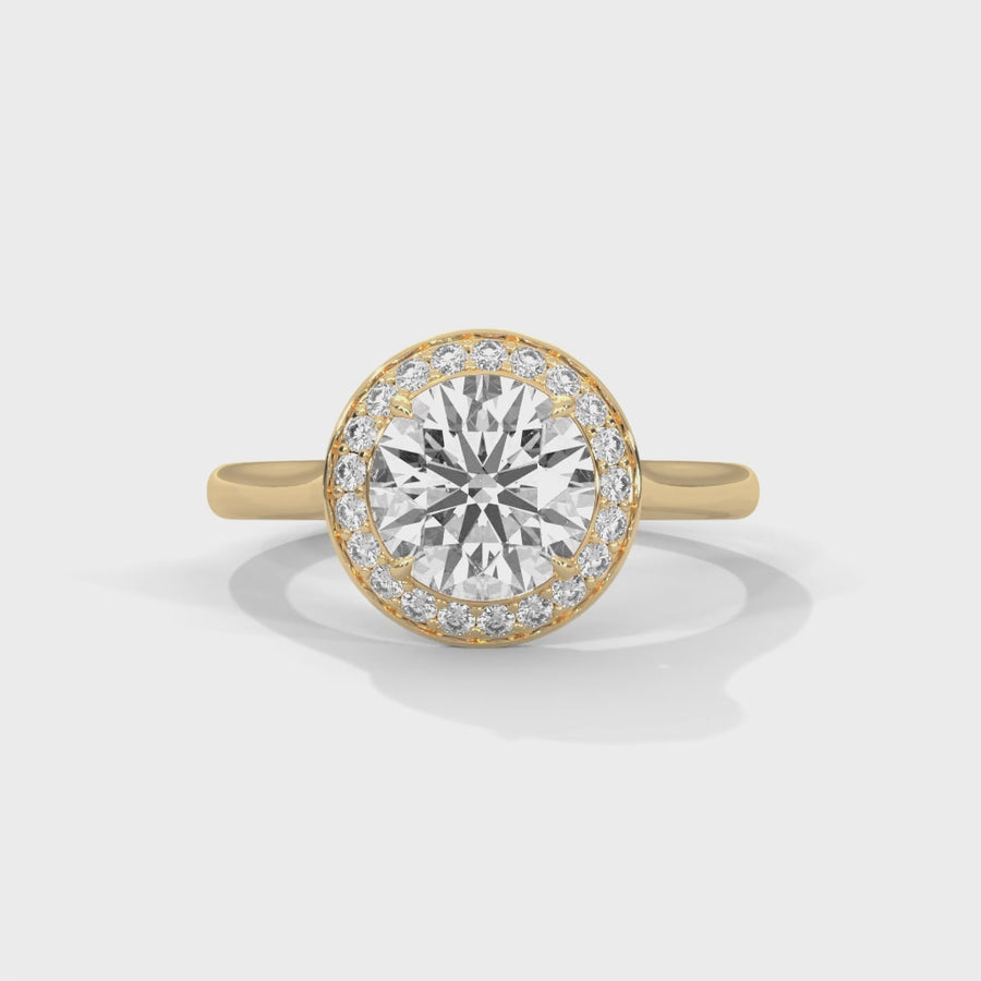 Solitaire Ring With 21 Diamonds-Cat0146