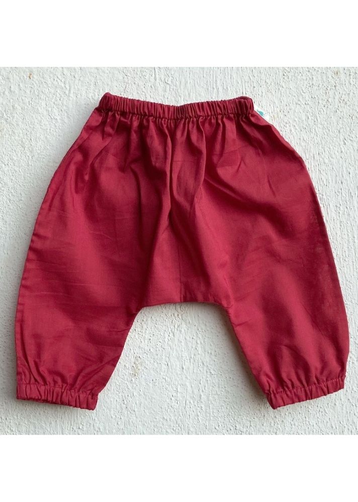 Unisex Organic Koi Red Jhabla With Red Pants
