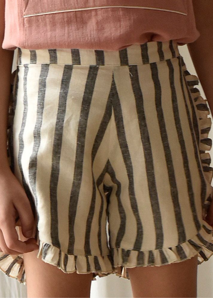 Stripe Me Linen Shorts