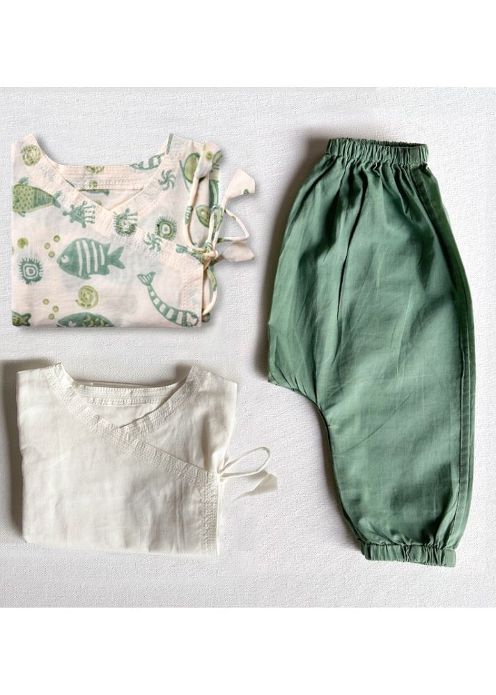 Unisex Organic Koi Bag - Koi Mint And White Ang & Mint Pants