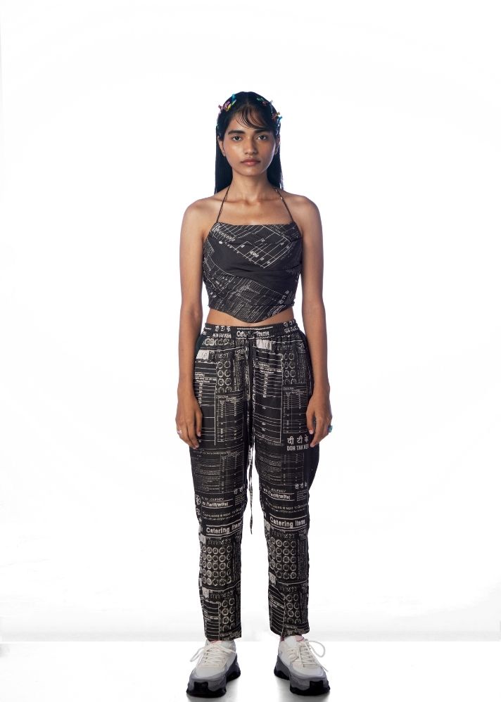 A Model Wearing Black Lyocell Chippi Joggers, curated by Only Ethikal