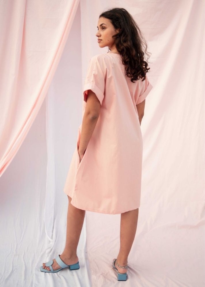 Ava Peach Dress - onlyethikal