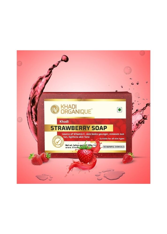 Strawberry Soap - Khadi Organique