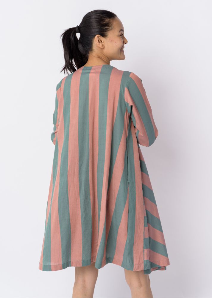 Candy Striped Short Dress