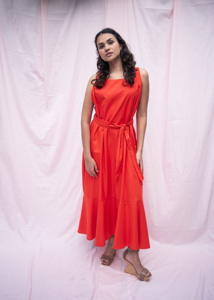 Marigold Red Dress - onlyethikal