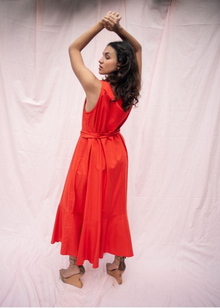 Marigold Red Dress - onlyethikal