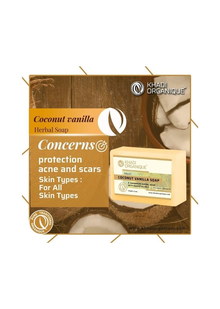 Coconut Vanilla Soap - Khadi Organique