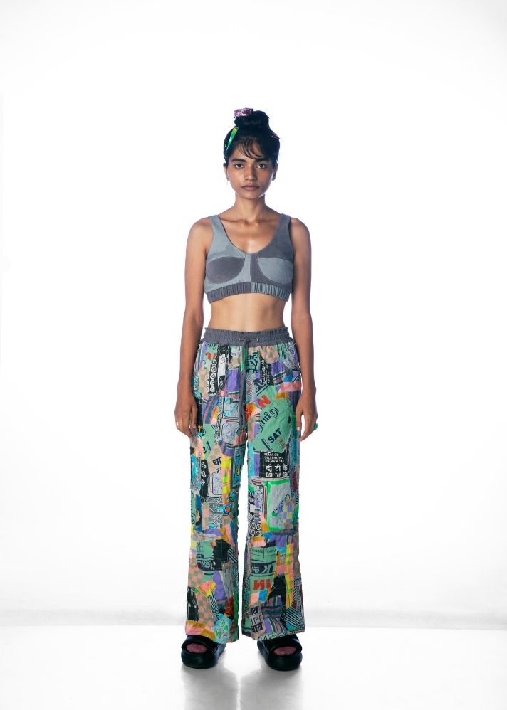 A Model Wearing Multicolor Lyocell Katran 2.0 Trouser, curated by Only Ethikal