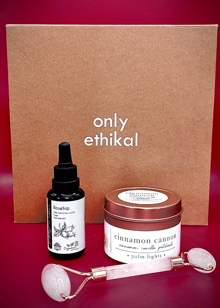 Gift box- Cinnamon Cannon x Rosehip oil x Face roller