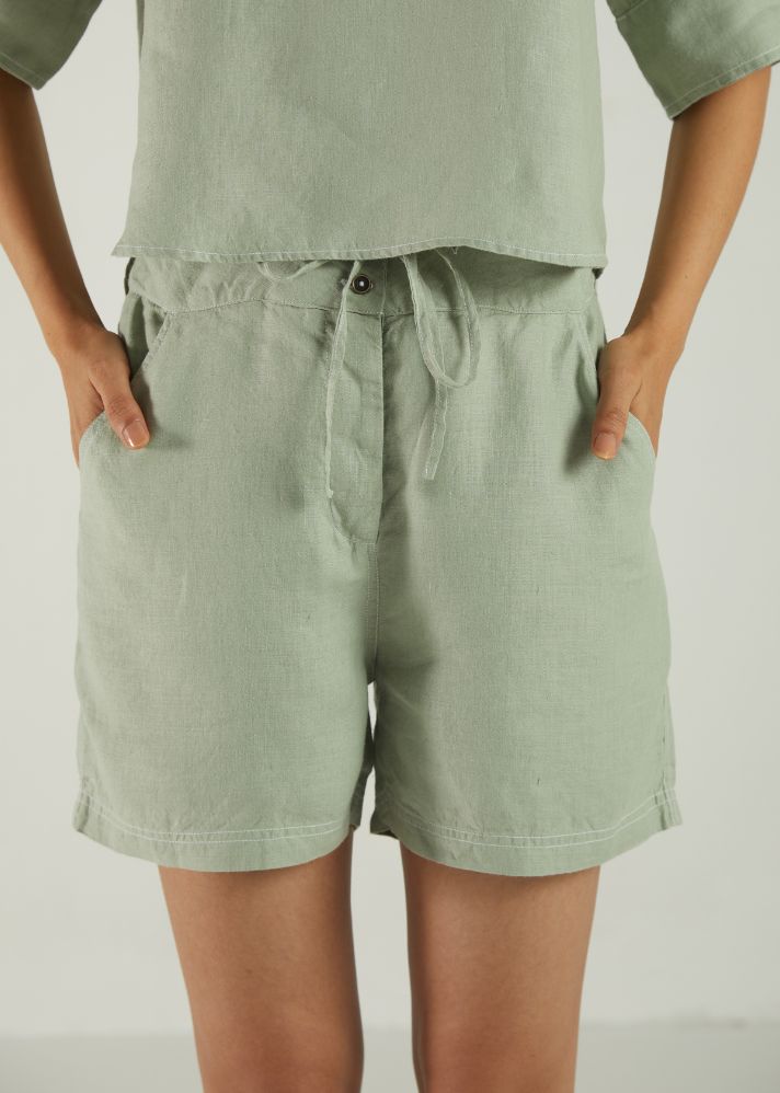 Sunkissed Saltwater Olive Shorts